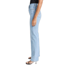 Women’s Full Length High Rise Jeans Slim Fit with Straight Leg & Stretch Denim